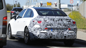 Mercedes C-Class Electric - white rear 3/4