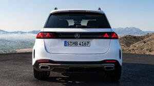 Мерседес GLE - полная задняя статика.