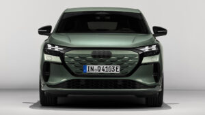Audi Q4 Sportback e-tron facelift - полный передний фронт.