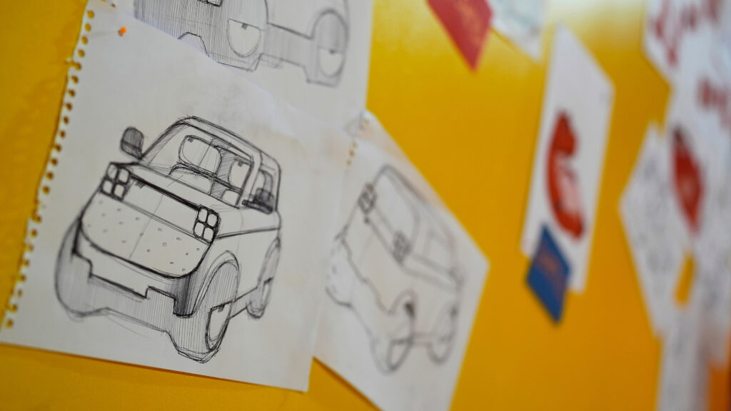 Fiat Pandina drawing board