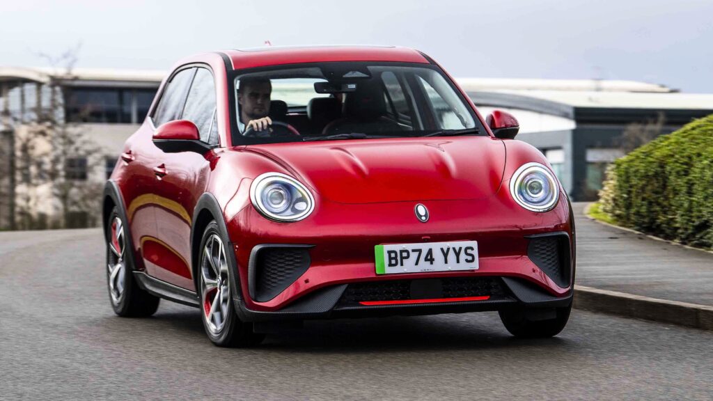 Ora 03 GT - front cornering, left