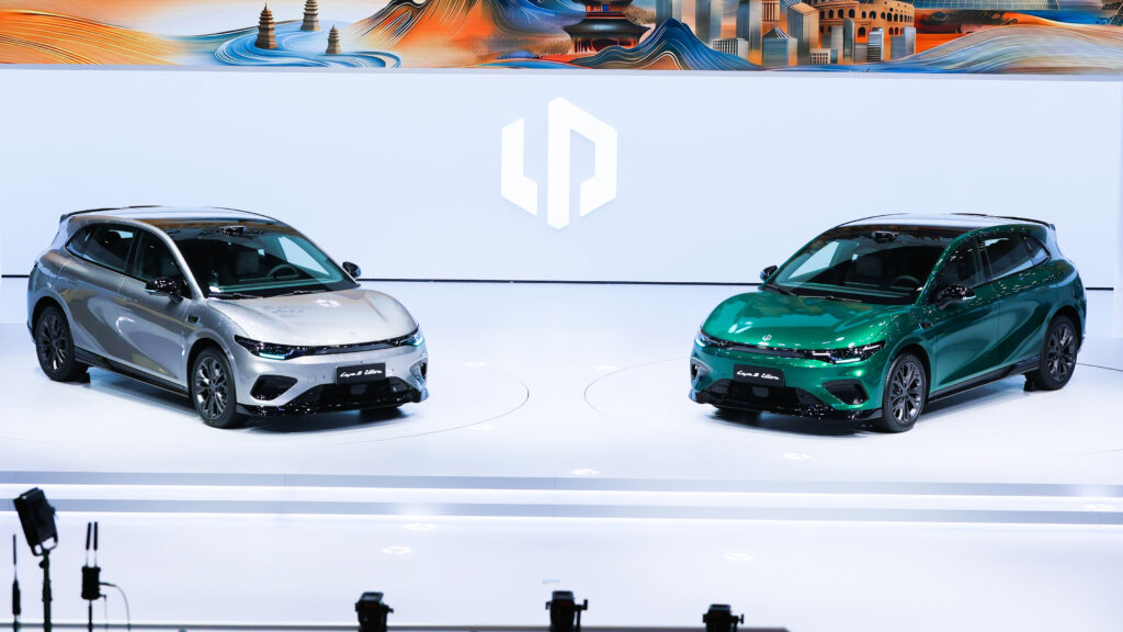 Leapmotor B05 Ultra being unveiled on stage