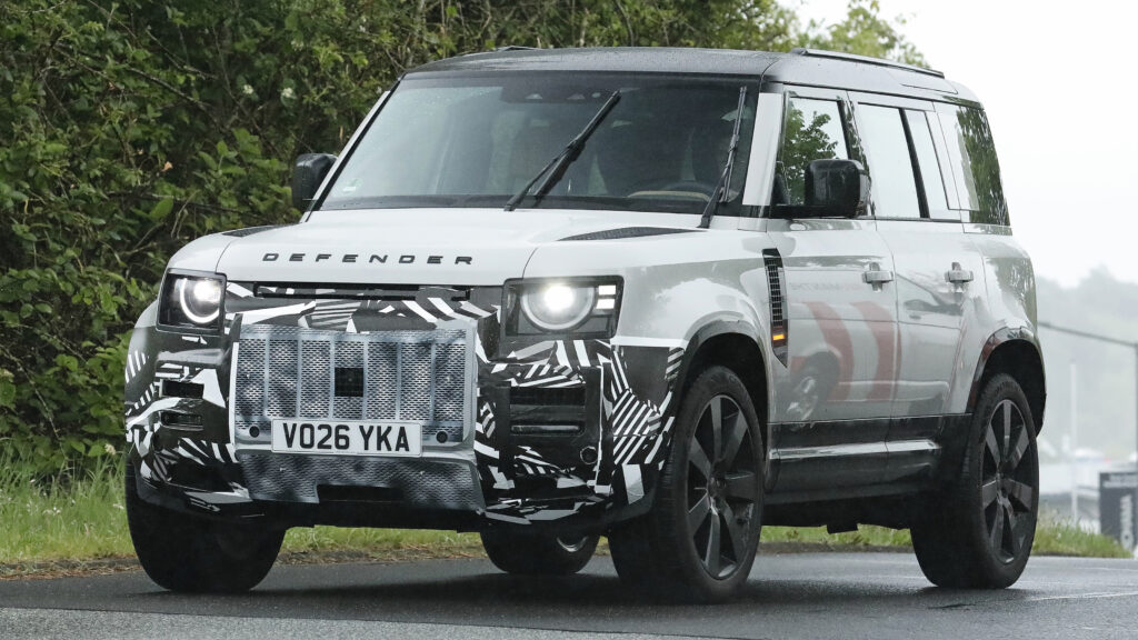 2027 Land Rover (camouflaged) - front