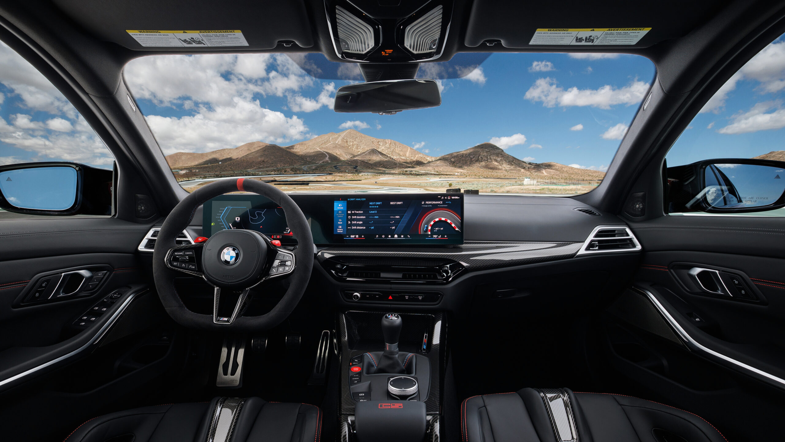 BMW M3 CS Ручной переключатель - передний интерьер.