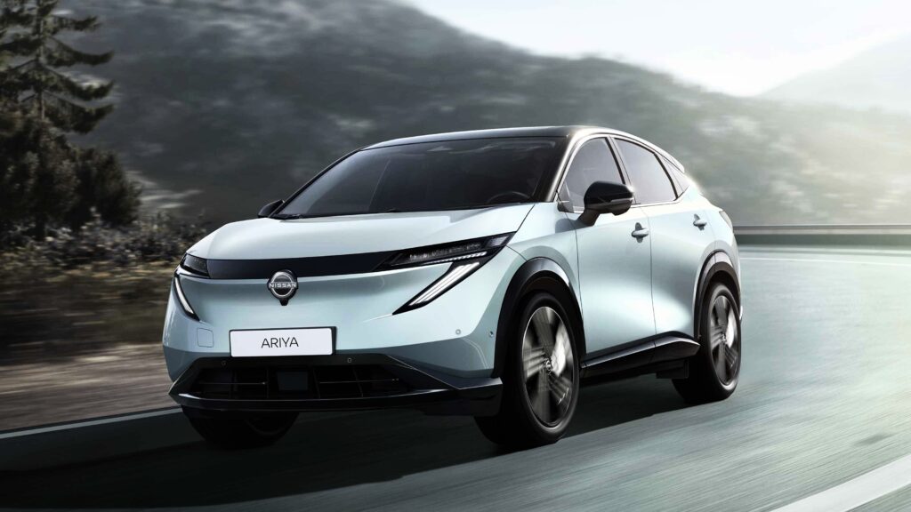 New Nissan Ariya facelift - front tracking