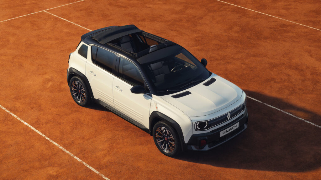 New Renault 4 Roland Garros special edition - front static