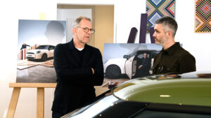 Richard Ingram with MINI’s head of design, Holger Hampf