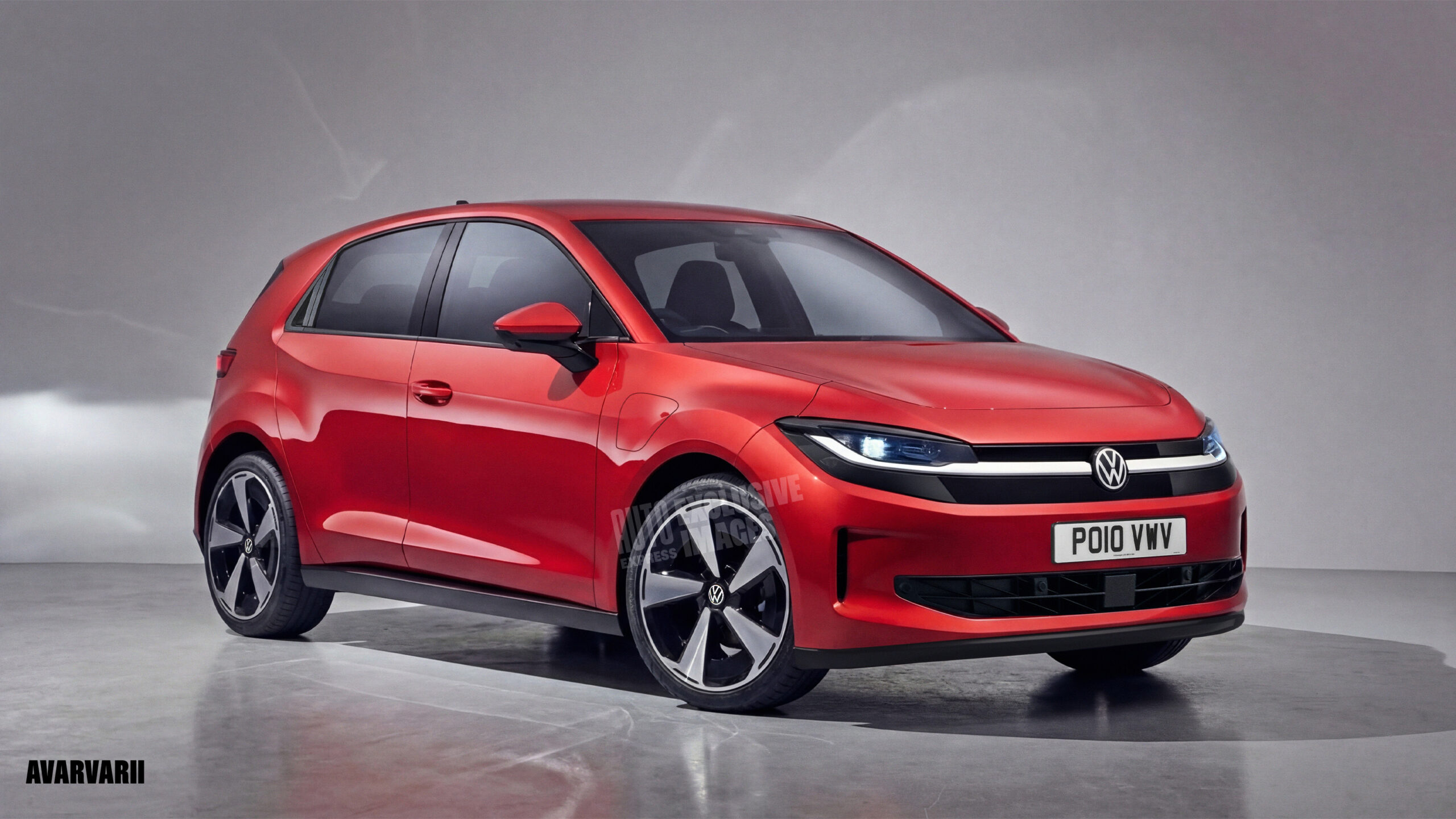 Volkswagen ID. Поло рендеринг Avarvarii - передняя четверть.