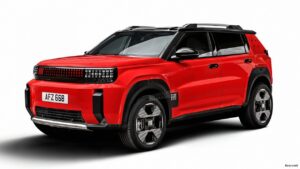 Электрический внедорожник Fiat — вид спереди