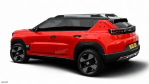 Электрический внедорожник Fiat — вид сзади