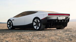 Новый Tesla Roadster — вид сзади
