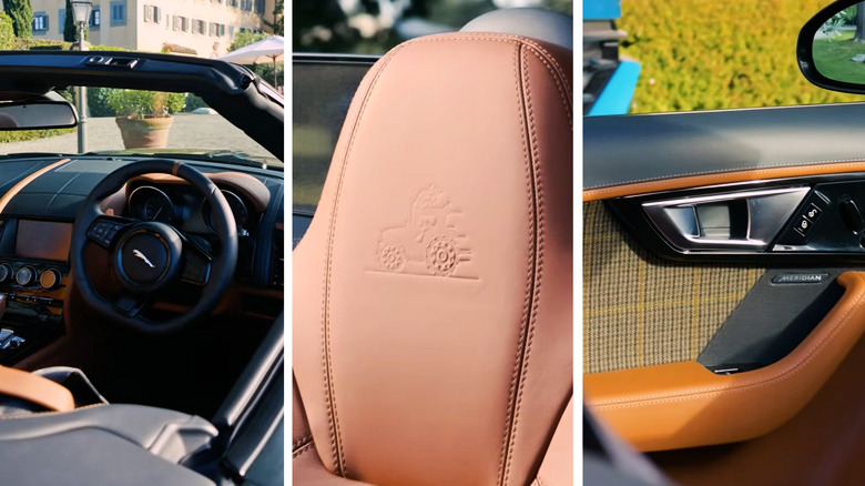 Материалы отделки салона Jaguar Flax Type, принадлежащего Джереми Кларксону